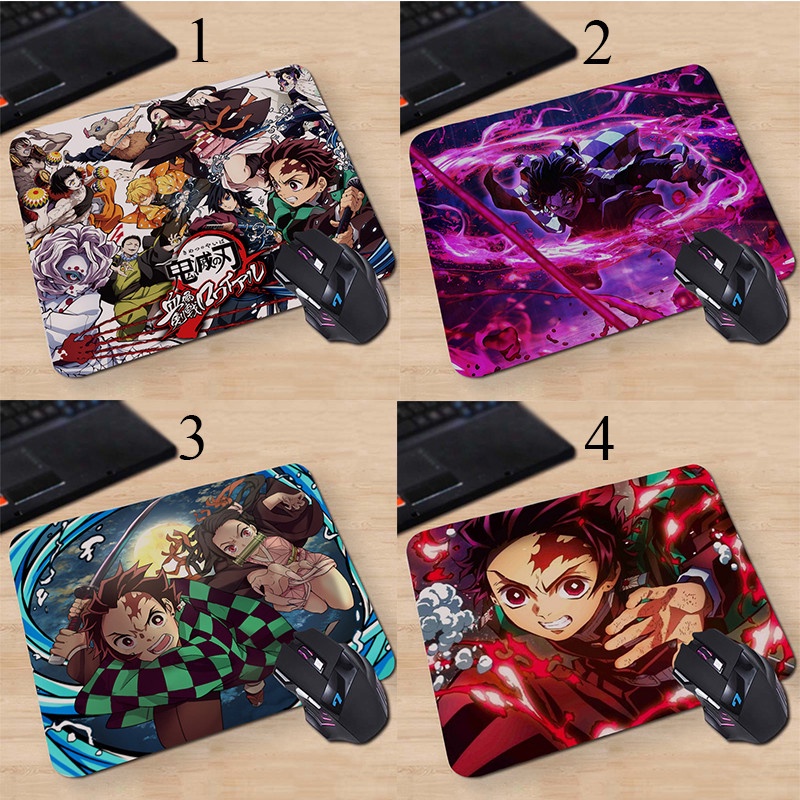 Tấm lót chuột chống trượt chống thấm nước in họa tiết anime Ghost Blade 20x24cm