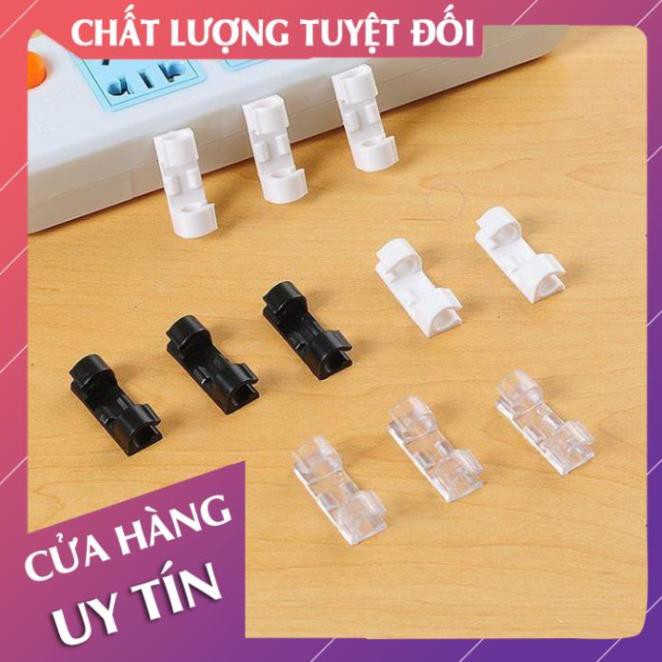 [Tặng kèm băng dính 3M] Set 16 kẹp giữ cố định dùng để đi đường dây điện, cáp mạng  - Lan Chi Mart