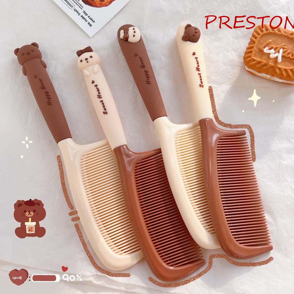 Lược Chải Tóc Tay Cầm Bằng Nhựa Resin Hình Trà Sữa Hoạt Hình Dễ Thương