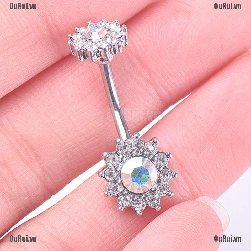 Khuyên Rốn Hình Bông Hoa Dễ Thương Xinh Xắn