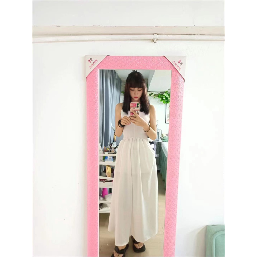 Đầm Sát Nách Hở Vai Màu Trắng Phong Cách Mới 2022✨✨Đầm Dáng Dài Ôm Eo Thiết Kế Thanh Lịch Cho Nữ