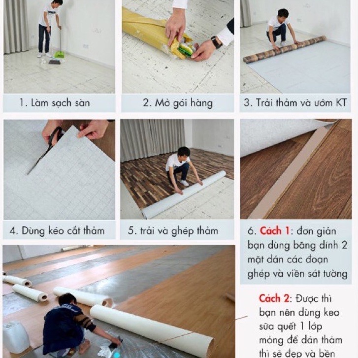 Thảm Nhựa Giả Gỗ, Thảm Simily Giả Vân Gỗ Chống Nước, Ẩm Mốc