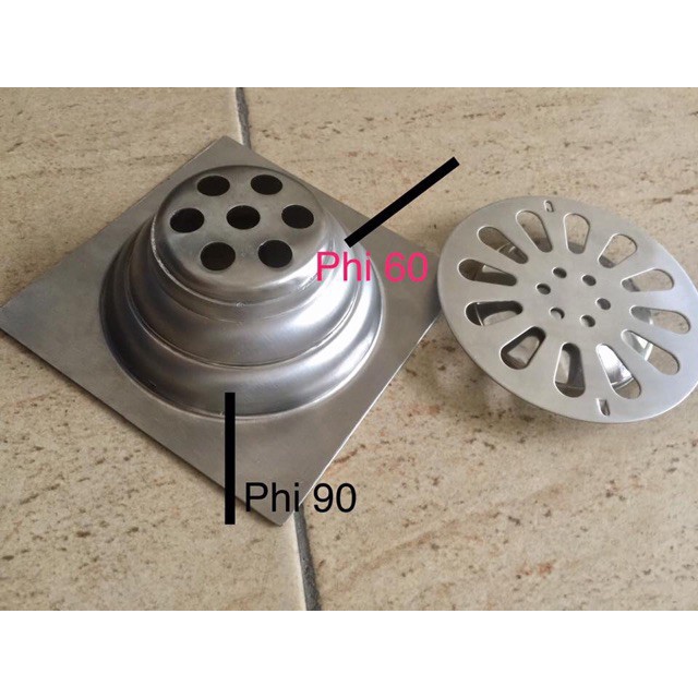 Phễu Thoát Sàn 15x15cm Inox Dày 304 hàng xịn , dày 1.2 mm | BigBuy360 - bigbuy360.vn