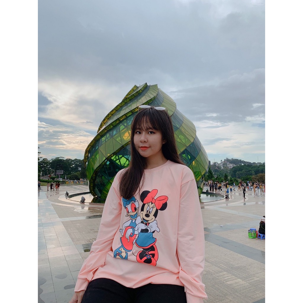 ÁO THUN TAY DÀI IN 3D HOẠT HÌNH SIÊU XINH