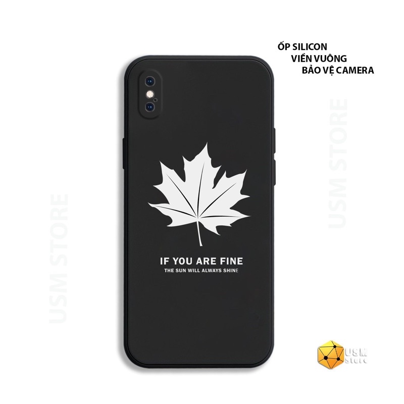Ốp lưng iphone 6/6s/6plus/7/7plus/8/8plus/X/XS/XSmax/XR/11/11Pro/11Promax/12/12Pro/12Promax/12Mini/13/13Pro, in lá phong