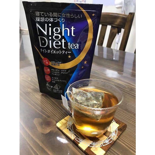 Trà Giảm Cân ban đêm Night Diet tea - ORIHIRO xanh / hồng.