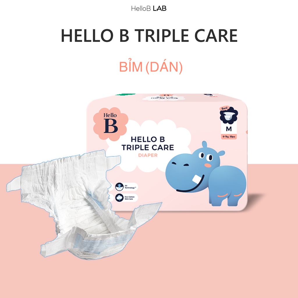 [CHÍNH HÃNG] Bỉm Dán Hello B Nội Địa Hàn Quốc S34/ M30/L26/XL22