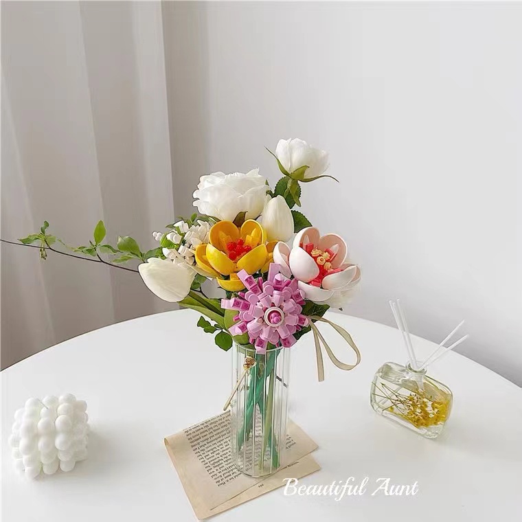 Bộ Đồ Chơi Xếp Hình Bó Hoa Trang Trí