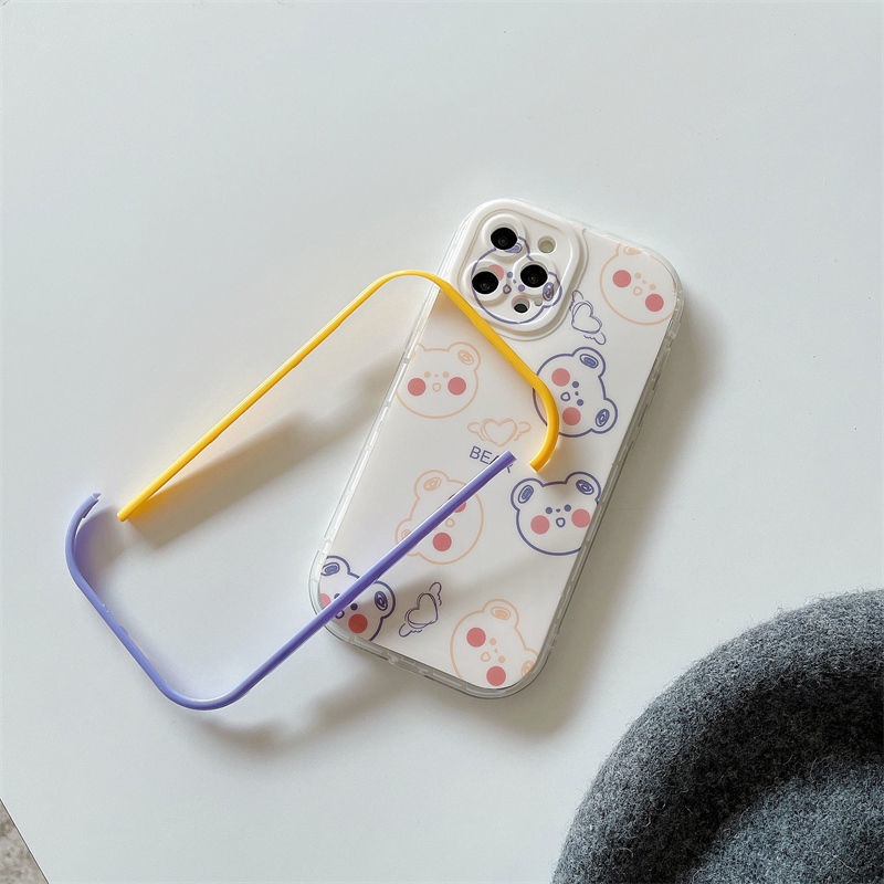 Ốp điện thoại silicone mềm viền màu in hình thích hợp cho IPhone 12 13 11 Pro Max X Xs Max Xr Xx78