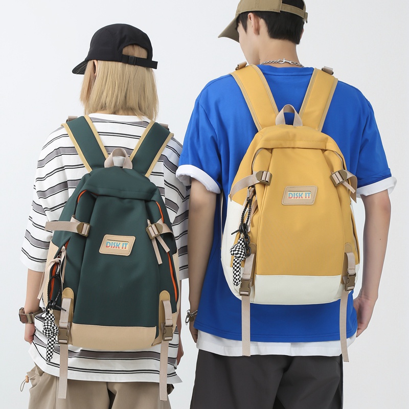 Balo Prettyzys đựng laptop cỡ 15.6inch sức chứa lớn phong cách Hàn Quốc thời trang cho sinh viên học sinh