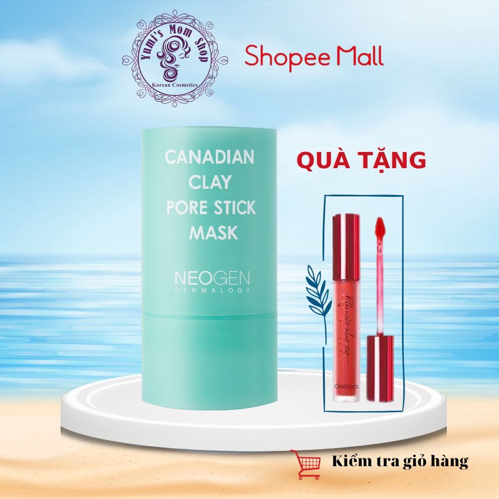 Thanh lăn giảm mụn đầu đen Neogen Canadian Clay Pore Stick mask 28g