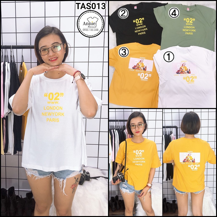 Áo thun nữ form rộng oversize Thái Lan TAS013 | Shopee Việt Nam