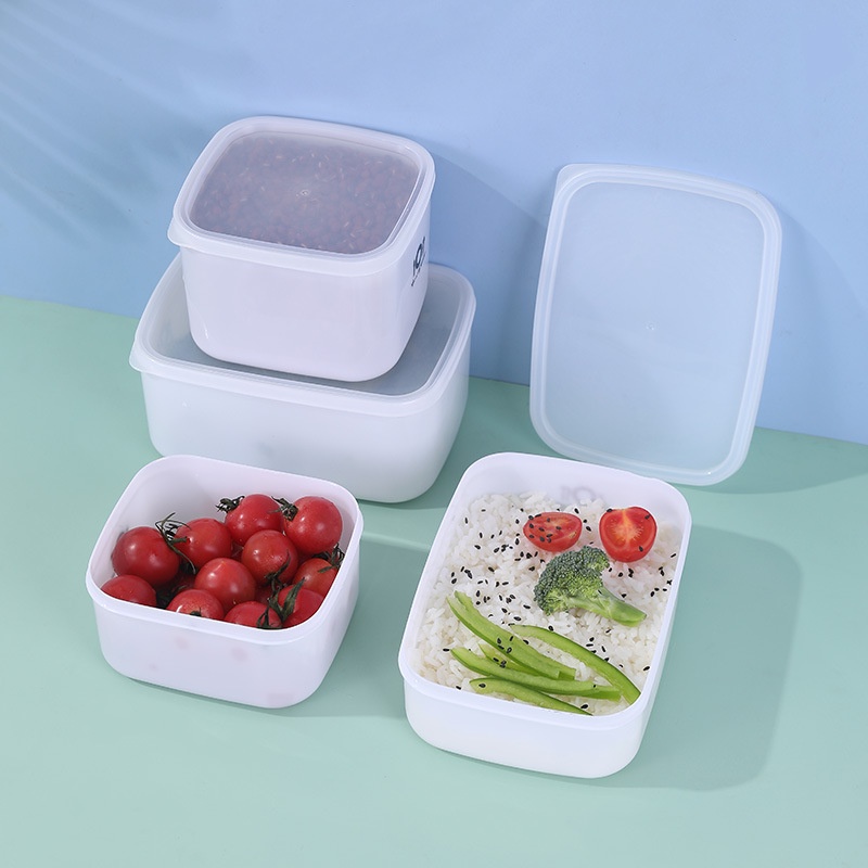 Hộp nhựa đựng thực phẩm tủ lạnh lò vi sóng đựng cơm bảo quản thức ăn Hộp trữ đông đồ ăn LADONA TP1