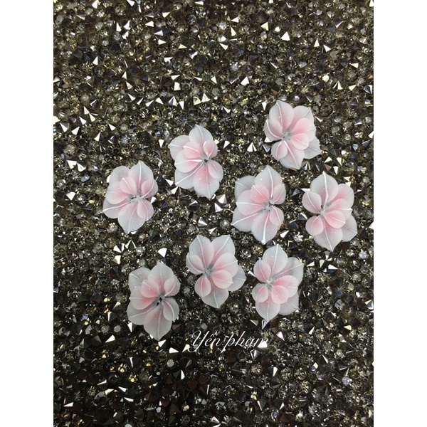 Hoa bột nail - Hoa nữa gắn móng chân