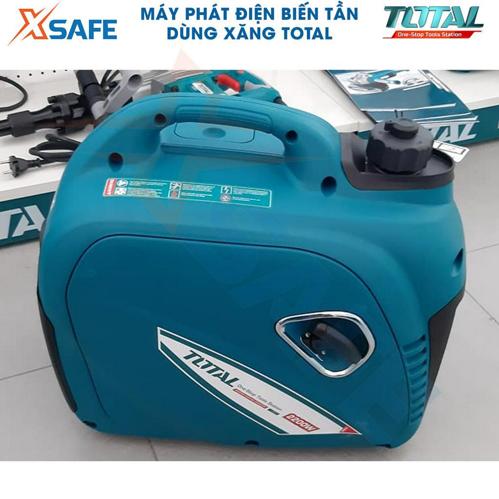 Máy phát điện biến tần dùng xăng TOTAL TP530001 2200W dây đồng, động cơ xi lanh 4 thì, khởi động giật nổ - chính hãng