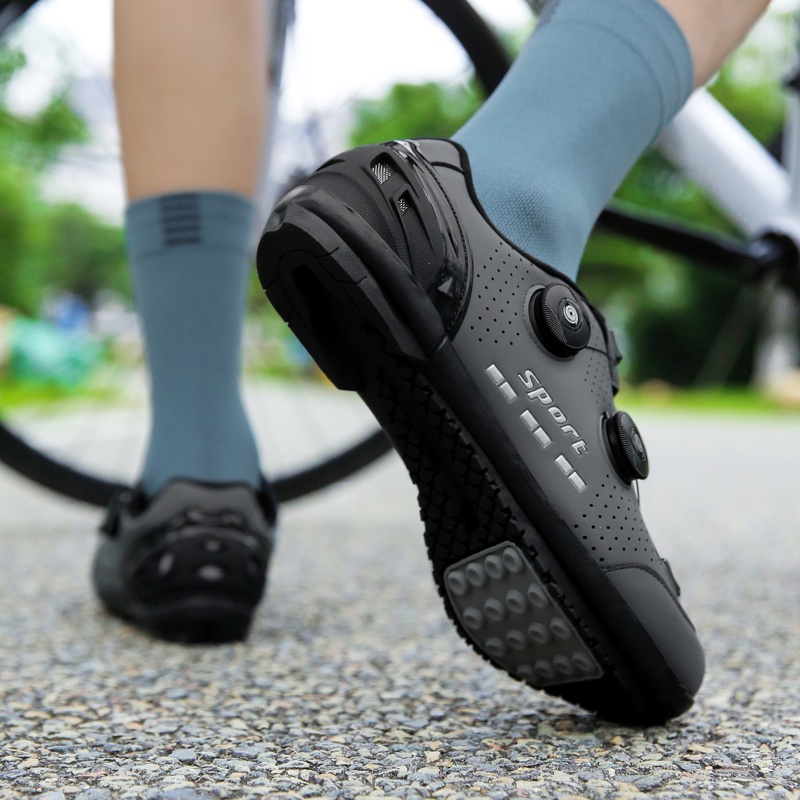 Giày Thể Thao Đi Xe Đạp Chống Trượt Có Khóa Phong Cách Mới Cho Nam Và Nữ
