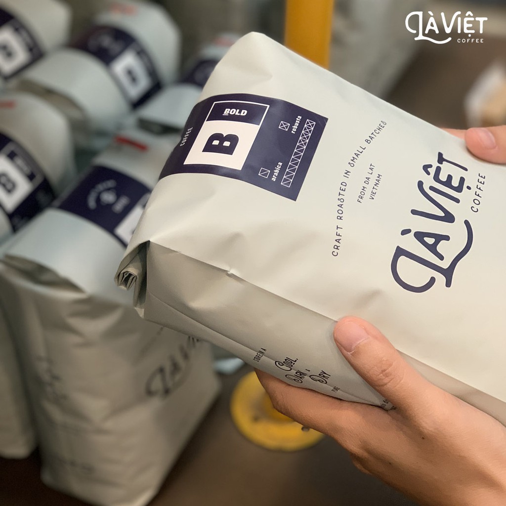 Cà Phê Nguyên Hạt LÀ VIỆT Bold 60% Arabica 1kg Vị Đậm Mạnh