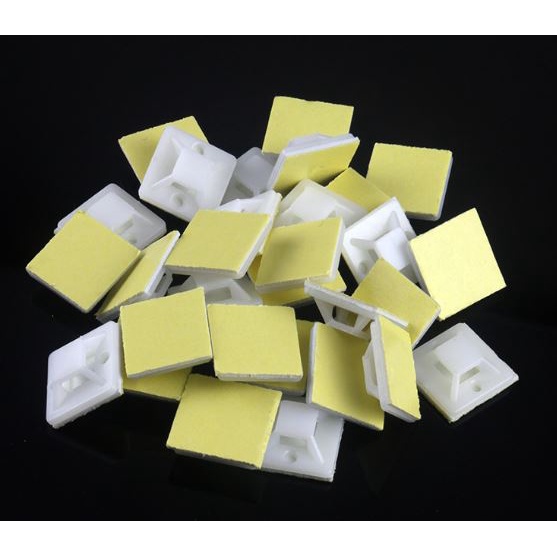Đế dán dây rút 20x20mm, 25x25mm, 30x30mm, 40x40mm - bịch 100 cái