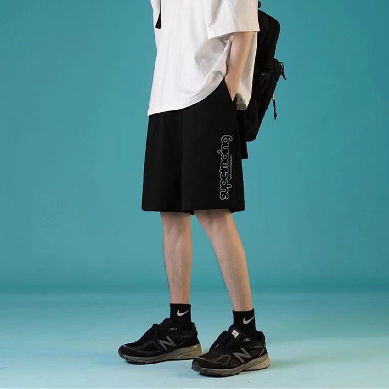 Quần ngắn ống rộng In Chữ size M-8XL Thời Trang Cho Nam