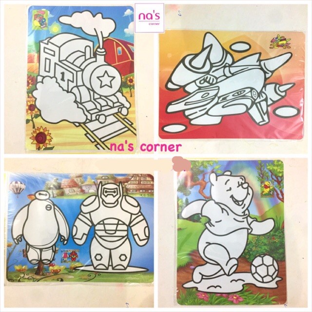 Tranh cát cho bé học màu sắc
