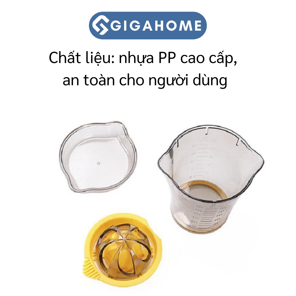 Bộ Dụng Cụ Vắt Cam, Chanh Bằng Nhựa PP Cao Cấp GIGAHOME An Toàn 8142