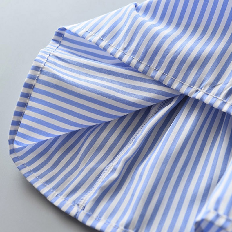 BEAR LEADER Set Đồ Mùa Hè 2023 Gồm Áo Kẻ Sọc + Quần Có Thắt Nơ Dễ Thương Cho Bé Gái Sơ Sinh