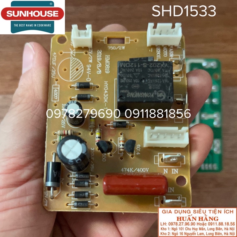 Mạch nguồn , Bơm và đai nhiệt bình thủy Sunhouse SHD1533 SH1533 Chính hãng