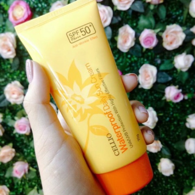 Kem chống nắng Celio SPF 5OPA+, Kem dưỡng trắng da chống nắng Celio