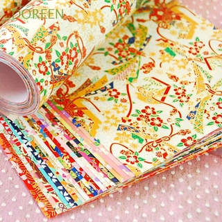 Set 20 giấy gấp Origami màu vàng thân thiện với môi trường phong cách Nhật Bản trang trí sổ tay