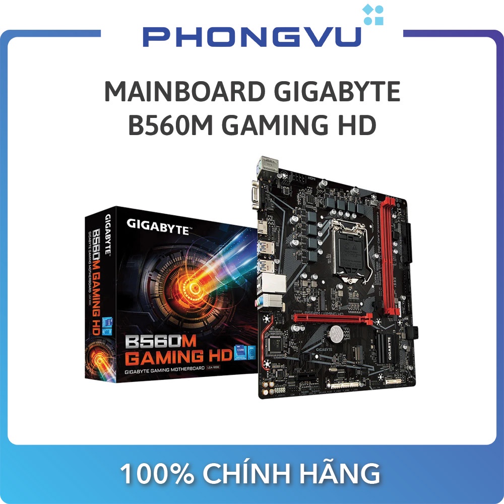 Bo mạch chính/ Mainboard Gigabyte B560M Gaming HD - Bảo hành 36 tháng