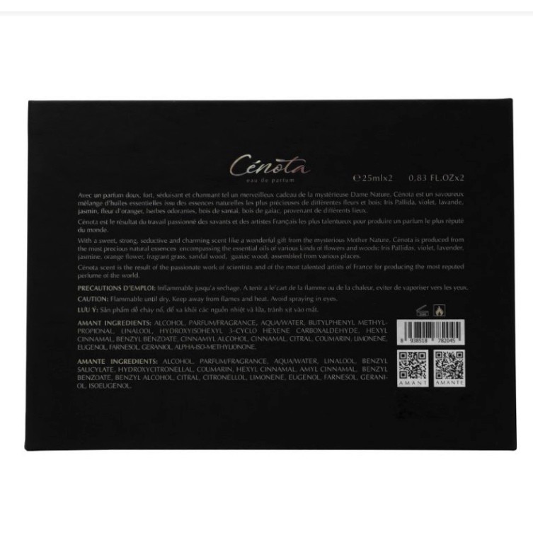Nước hoa Cénota Couple Amant & Amante 25ml | BigBuy360 - bigbuy360.vn