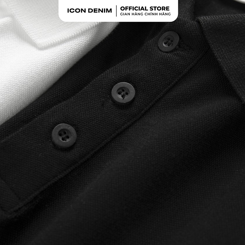 Áo Polo Nam ICON DENIM Dáng Suông Phối Màu Color Block | BigBuy360 - bigbuy360.vn