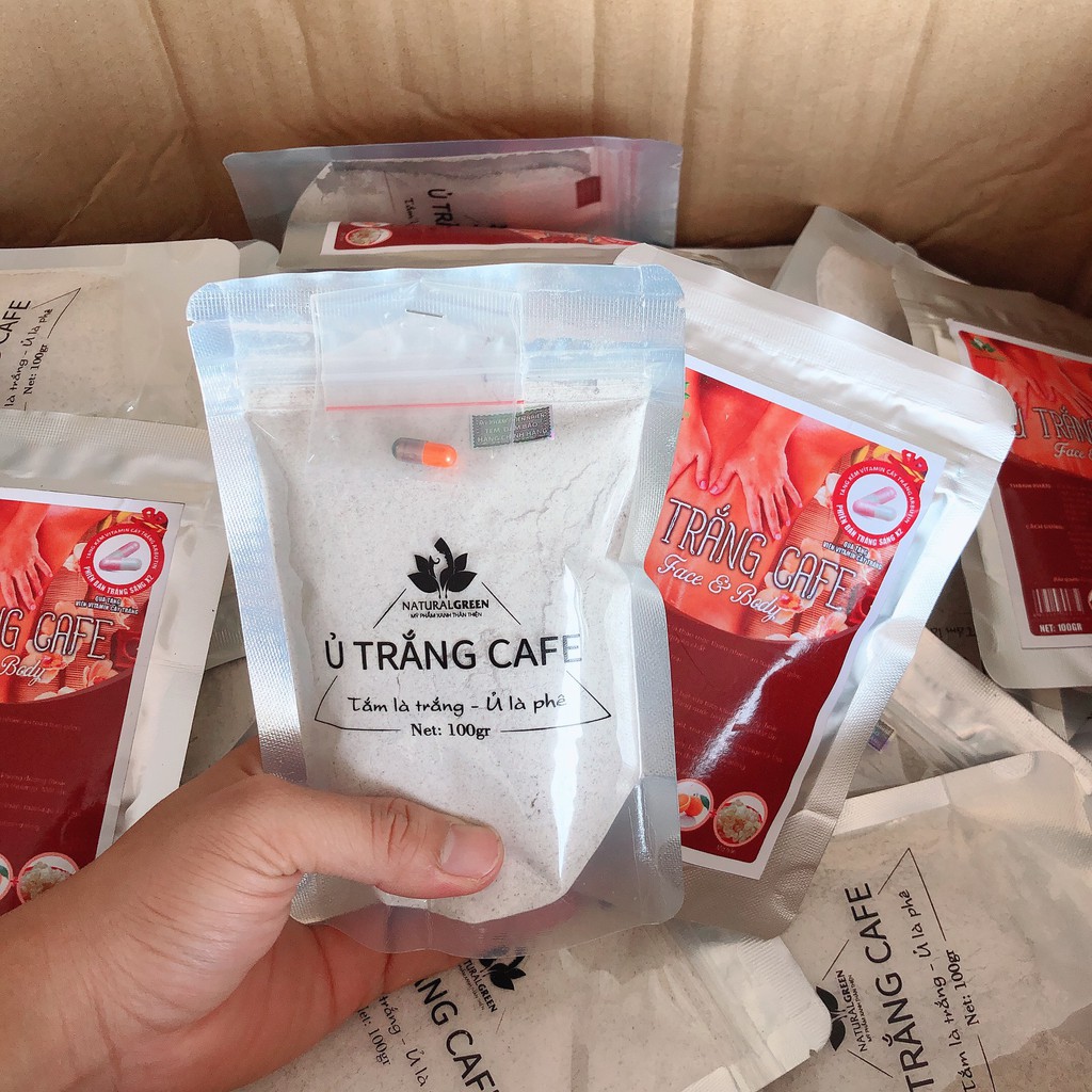 (100gr) Combo 1 gói ủ cafe chính hãng,dùng cho face và body | BigBuy360 - bigbuy360.vn