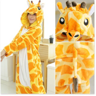 Đồ Ngủ Nữ Hươu Cao Cổ Unisex Onesie Anime Đồ Ngủ