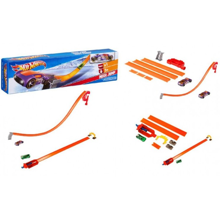 Đường đua thử thách 2 xe Hotwheel chính hãng Malaysia (ráp được nhìu kiểu)