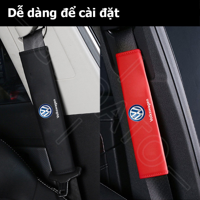 GTIOATO Da DâY Đai An ToàN Ô Tô CàI DâY An ToàN Ô Tô BọC DâY An ToàN Xe HơI Phụ Kiện Oto Trang Trí Oto Phụ KiệN BêN Trong Ô Tô Cho Volkswagen Tiguan Beetle Polo Teramont Scirocco Santana Passat Jetta TCross Touareg