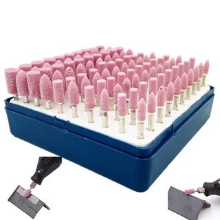 Bộ đá mài khắc, đánh bóng 100 chi tiết trục 3mm
