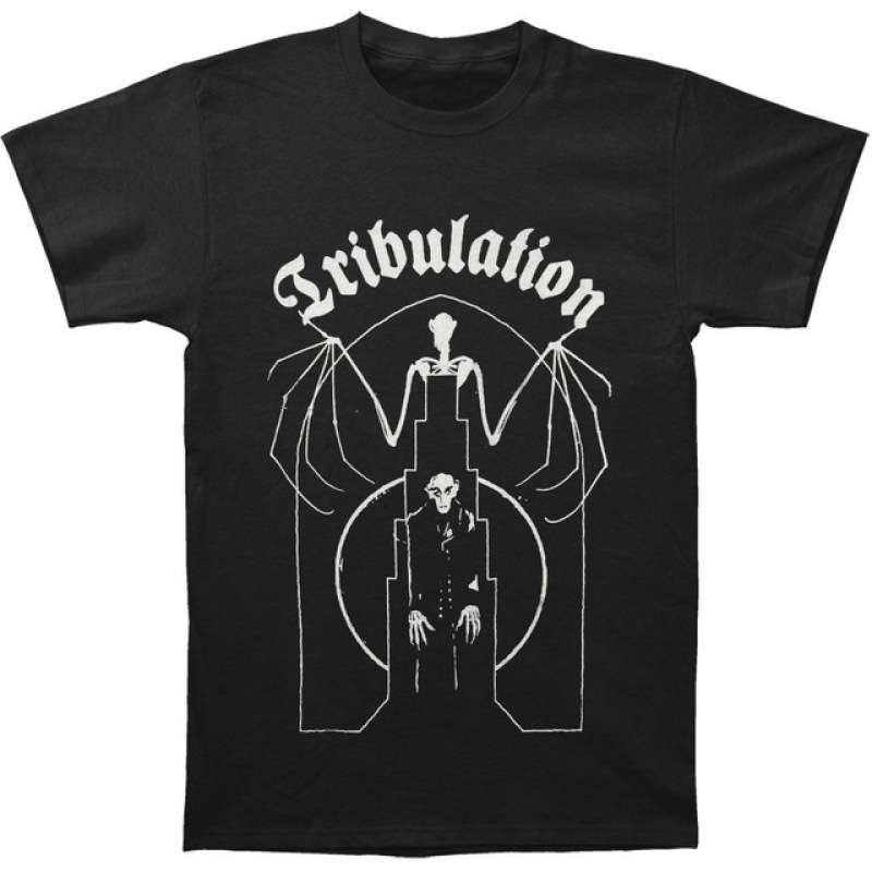Tribulation Men'S Bat T-Shirt Black 020567 Plus Size Classic Sportwear Father'S Day Birthday Cool Gift
