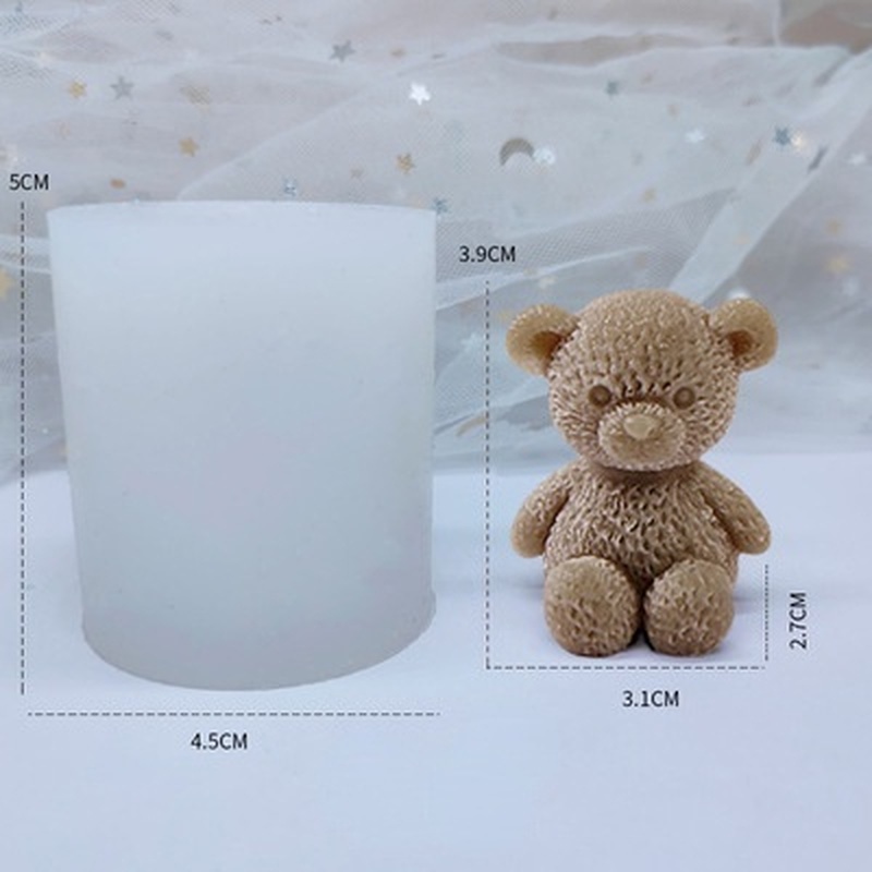 Khuôn Silicone Làm Bánh Hình Gấu Dễ Thương