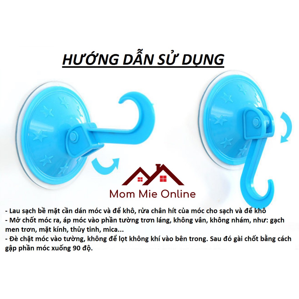 Combo 5 móc nhựa treo hít tường đa năng - B122