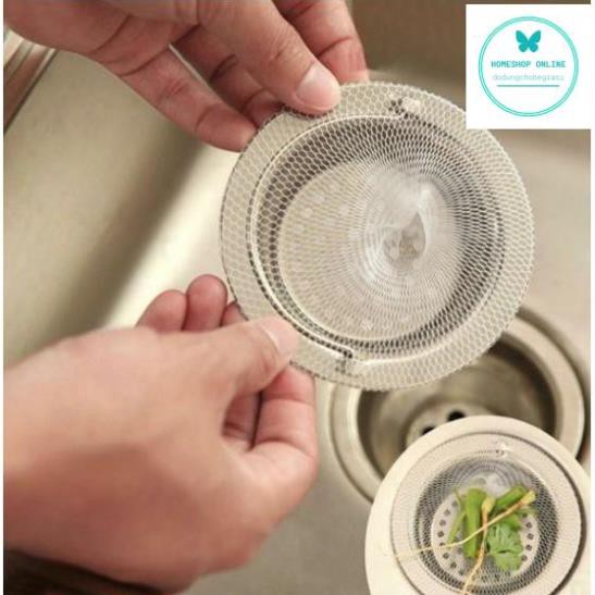 Gói 100 túi lọc rác bồn rửa bát có bo chun