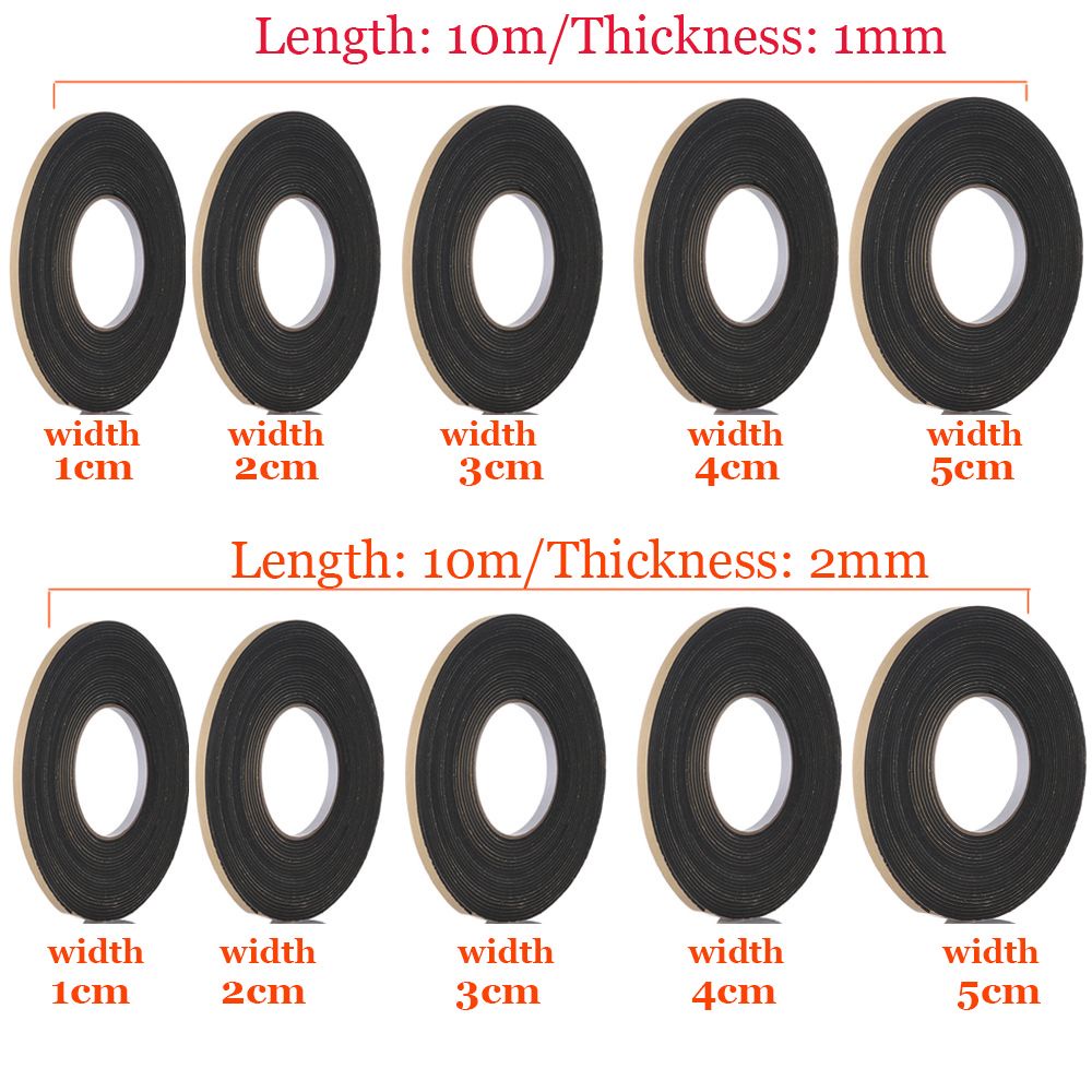 Cuộn băng keo xốp một mặt cách âm chống thấm nước dán cửa sổ nhà tắm/ nhà bếp đa năng