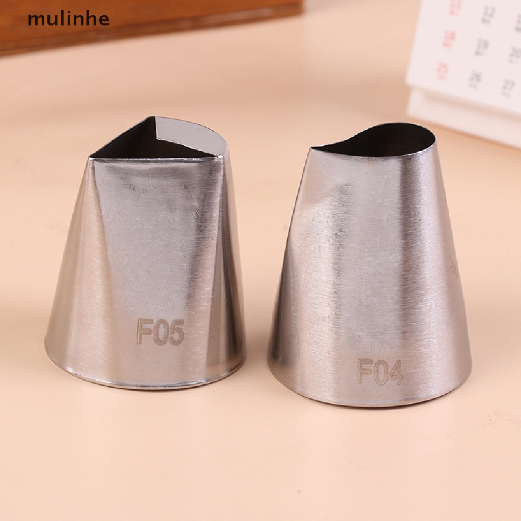 Mulinhe 2 Cái Vòi Phun Bánh #F04#Đuôi Bắt Bông Kem Trang Trí Bánh F05 vn