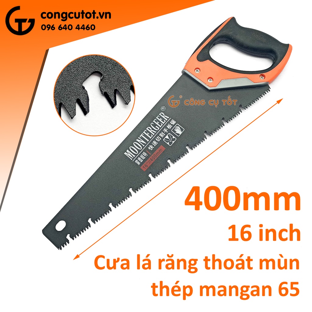 Cưa lá răng thoát mùn bàng thép mangan MN65