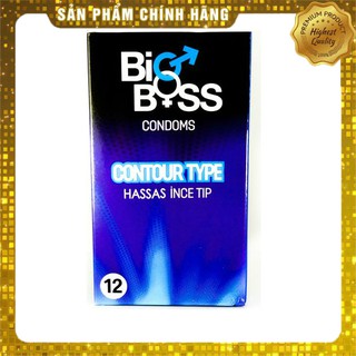 Bao cao su bổ sung gel bôi trơn Bigboss Contour Type chất lượng cao - 12 chiếc