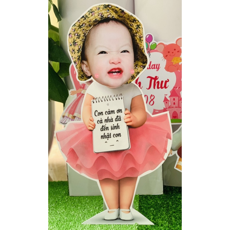 [CHIBI_BÉ_GÁI] ⚡️Flash Sale⚡️Chibi Bé gái thiết kế trang trí tiệc sinh nhật, thôi nôi ⚡️Free thiết kế theo chủ đề⚡️