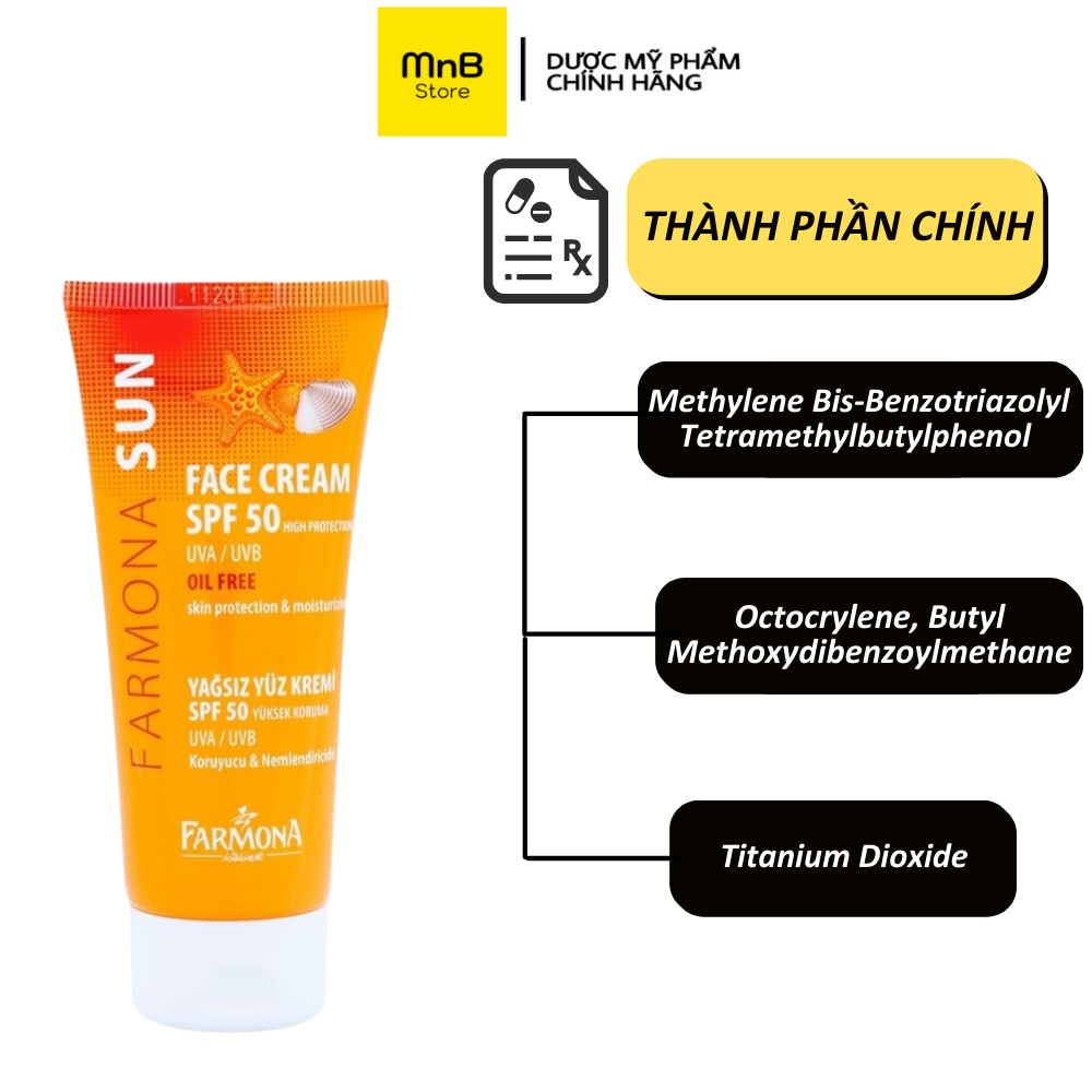 Kem chống nắng Farmona Sun Face Cream SPF 50+ 50ml