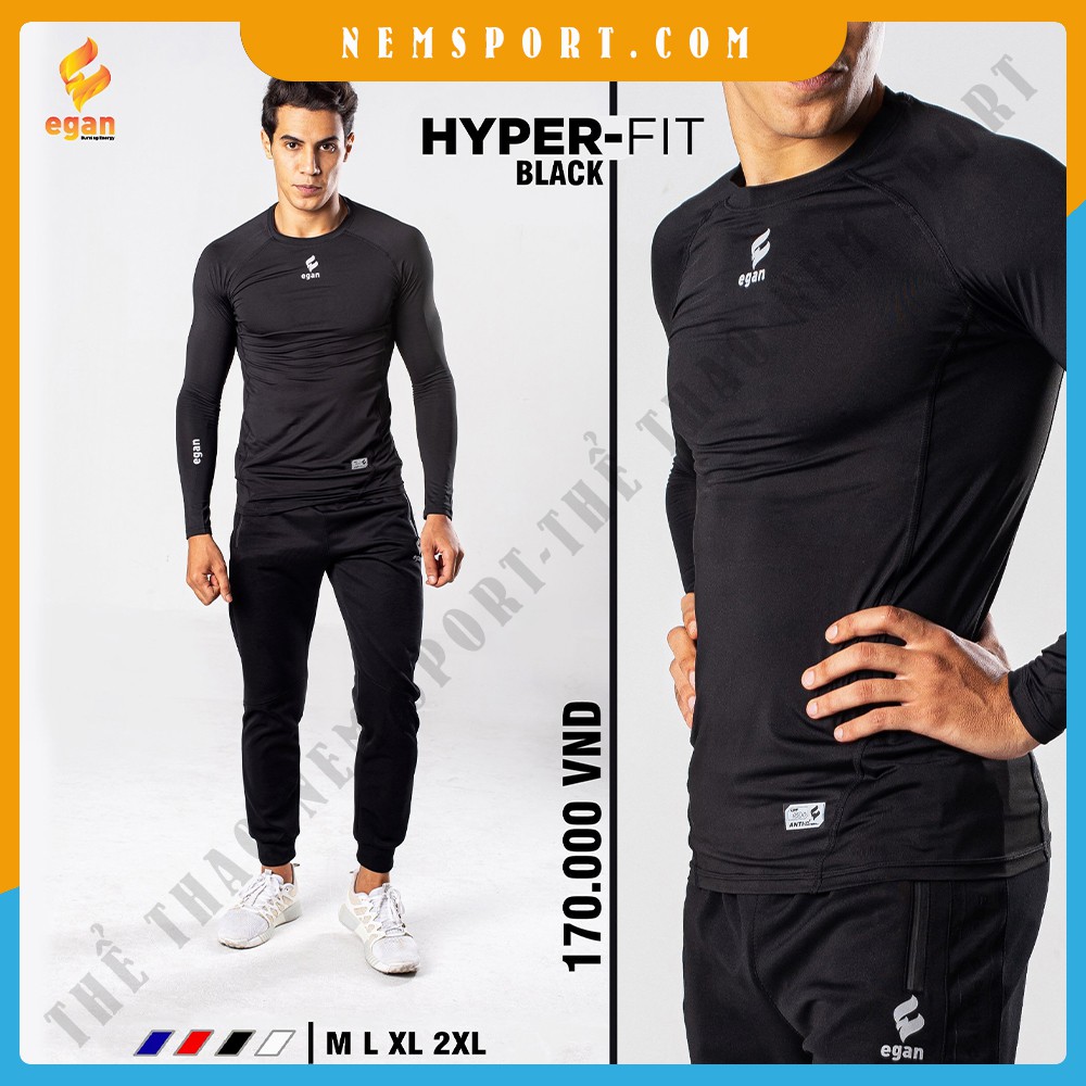 Áo Body Thể Thao Nam, Giiữ Nhiệt, Chống Nắng Cao Cấp HYPERFIT EGAN