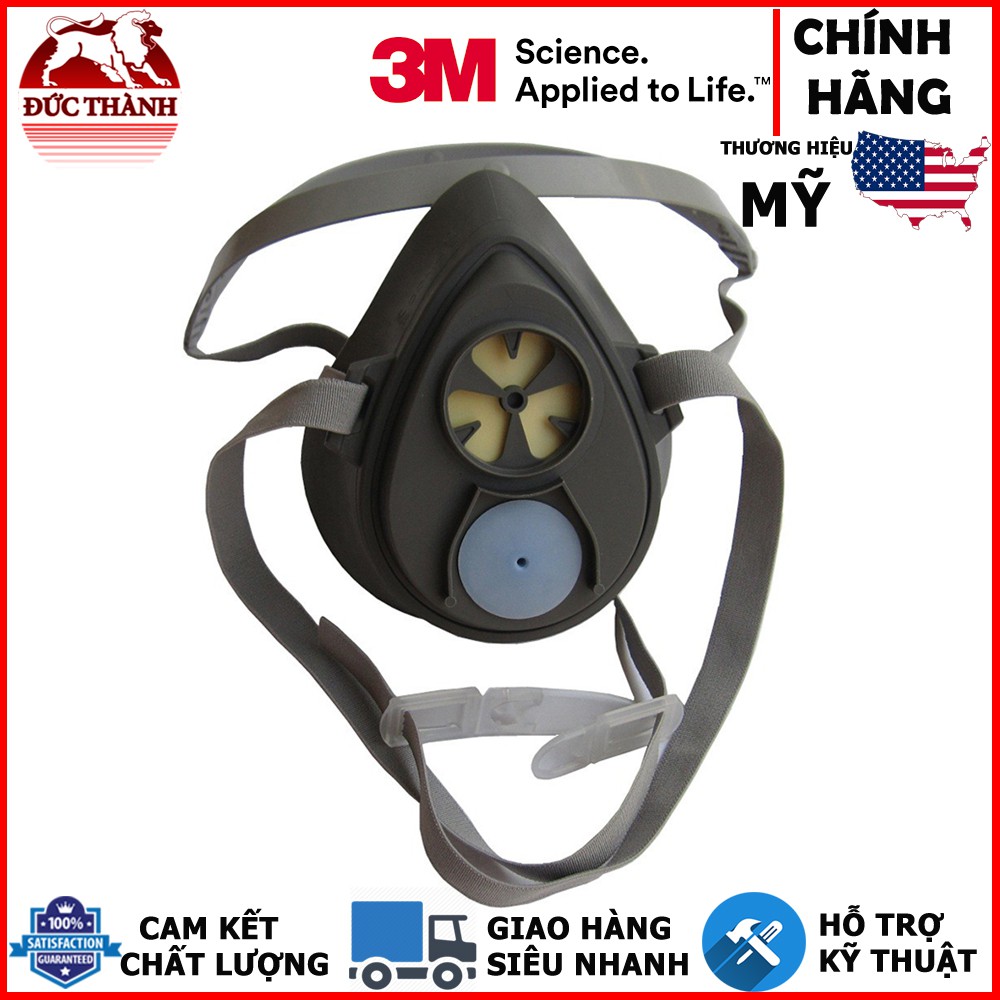 Bộ mặt nạ nửa mặt 1 phin lọc 3M 3100 và phin lọc hữu cơ phòng độc 3-M 3301K-155 ducthanhauto