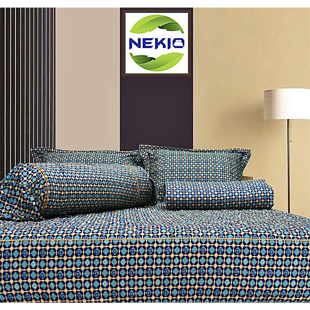 Bộ chăn ga gối Modal Gỗ Sồi Nekio Nhật Bản Chữ G